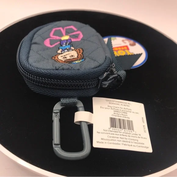 SOLD……..NWT Vera Bradley Disney Pixar Toy Story Andy’s Room Bag Charm - Picture 6 of 8